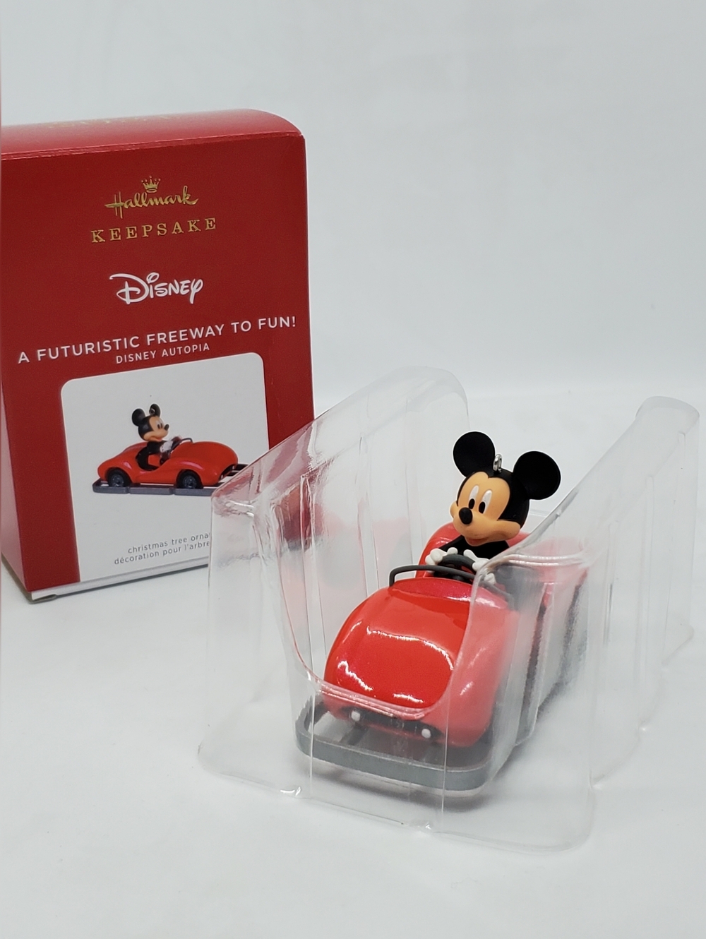 New 2021 Hallmark Disney Autopia Mickey FREEWAY FUN Car Ornament Box mouse tree
